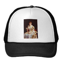Cabanel Alexandre Portrait Of Young Lady Mesh Hat