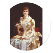 Cabanel Alexandre Portrait Of Young Lady stickers by belablack Cabanel Alexandre Portrait Of Young Lady stickers