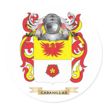 Cabanillas Coat of Arms (Family Crest) Sticker