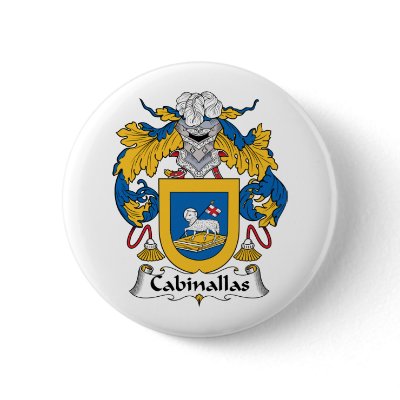 Cabanillas Family Crest Buttons by coatsofarms