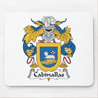 Cabanillas Family Crest Mouse Pad by coatsofarms