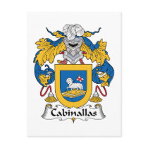 Cabanillas Family Crest postcards by coatsofarms Cabanillas Family Crest postcards