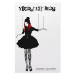 cabaret marionette customized stationery