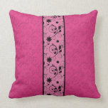 Cabaret Pink Pillow with Swirls pillows