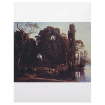 Cabat Nicolas Pastoral Scene letterhead
