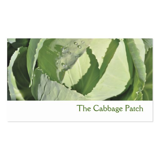 Cabbage business card (front side)