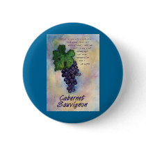 Cabernet Sauvignon Wine Button by donnabellas Cabernet Sauvignon Wine Button
