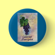 Cabernet Sauvignon Wine Button