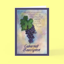 Cabernet Sauvignon Wine Grape Greeting Card cards