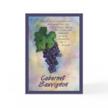 Cabernet Sauvignon Wine Grape Greeting Card