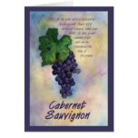Cabernet Sauvignon Wine Grape Greeting Card cards