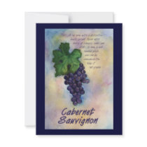 Cabernet Sauvignon Wine Invitation