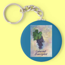 Cabernet Sauvignon Wine Keychain keychains