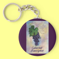 Cabernet Sauvignon Wine Keychain keychains