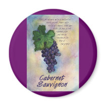 Cabernet Sauvignon Wine Magnet by donnabellas Cabernet Sauvignon Wine Magnet