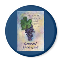 Cabernet Sauvignon Wine Magnet by donnabellas Cabernet Sauvignon Wine Magnet