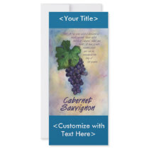 Cabernet Sauvignon Wine Rack Card