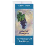Cabernet Sauvignon Wine Rack Card