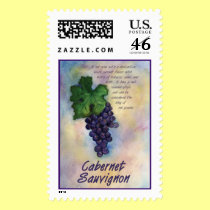 Cabernet Sauvignon Wine Stamp