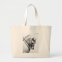 Cabeza de caballo blanco hermosa bolsas