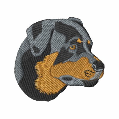 Cabeza de Rottweiler Sudadera Bordada Con Capucha Cabeza de Rottweiler Sudadera Bordada Con Capucha