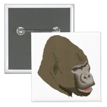 Cabeza del gorila pins