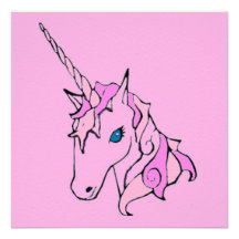 Cabeza del unicornio anuncio