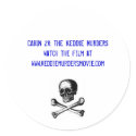 CABIN 28: THE KEDDIE MURDERS skull sticker