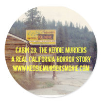 Cabin 28: The Keddie Murders yellow sticker by Jhancock16 Cabin 28: The Keddie Murders yellow sticker