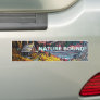 Cabin by the Lake Oil Painting Bumper Stickers
