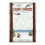 Cabin Country Vintage Travel poster posters