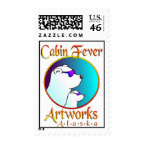 Cabin Fever Artowks, Alaska postage