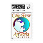 Cabin Fever Artowks, Alaska postage