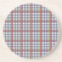 Cabin Fever Plaid Drink Coasters