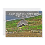 Cabin in the Mountains; Gift Certificate Invites