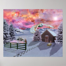 Cabin in the snow posters