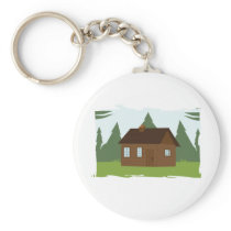 Cabin in the Trees keychains