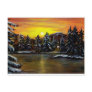 CABIN IN THE WOODS - by Ave Hurley Postcard