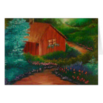 Cabin in the Woods Greeting Card