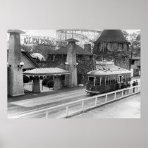 Cabin John Streetcar, 1930s Poster