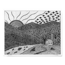 Cabin Morning Poster posters
