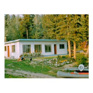 Cabin on Bednesti Lake 1961 Postcard