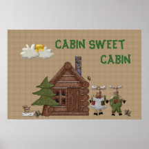 Cabin Sweet Cabin Poster
