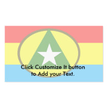 Cabinda, Angola flag Business Card