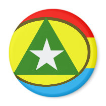 Cabinda, Angola flag Refrigerator Magnet