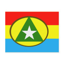 Cabinda, Angola flag Post Cards
