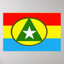 Cabinda, Angola flag Print