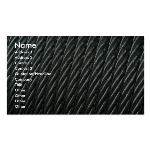 Cable Business Cards (front side)