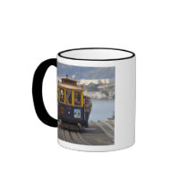 Cable car chugs up Hyde Street in San Coffee Mug