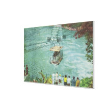 Cable Car Crossing the Whirlpool Canvas Print